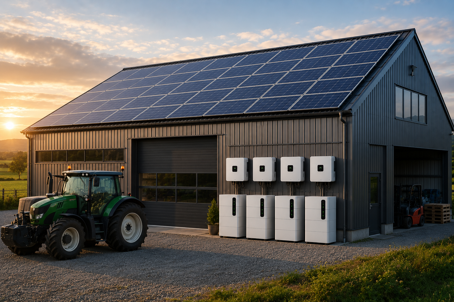 25 kWp szigetüzemű napelemes rendszer vállalkozások számára