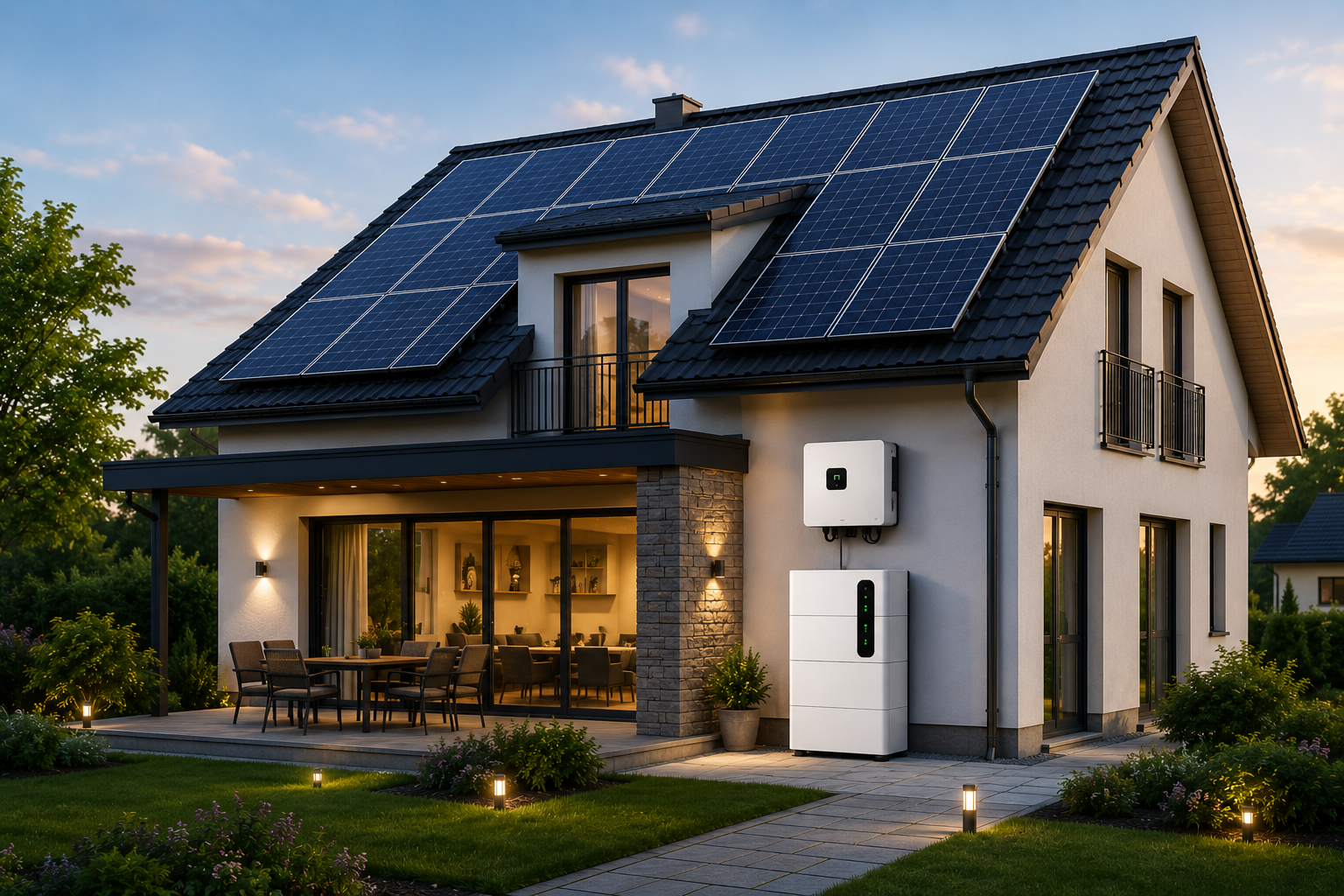 10 kW szigetüzemű napelemes rendszer energiatárolóval