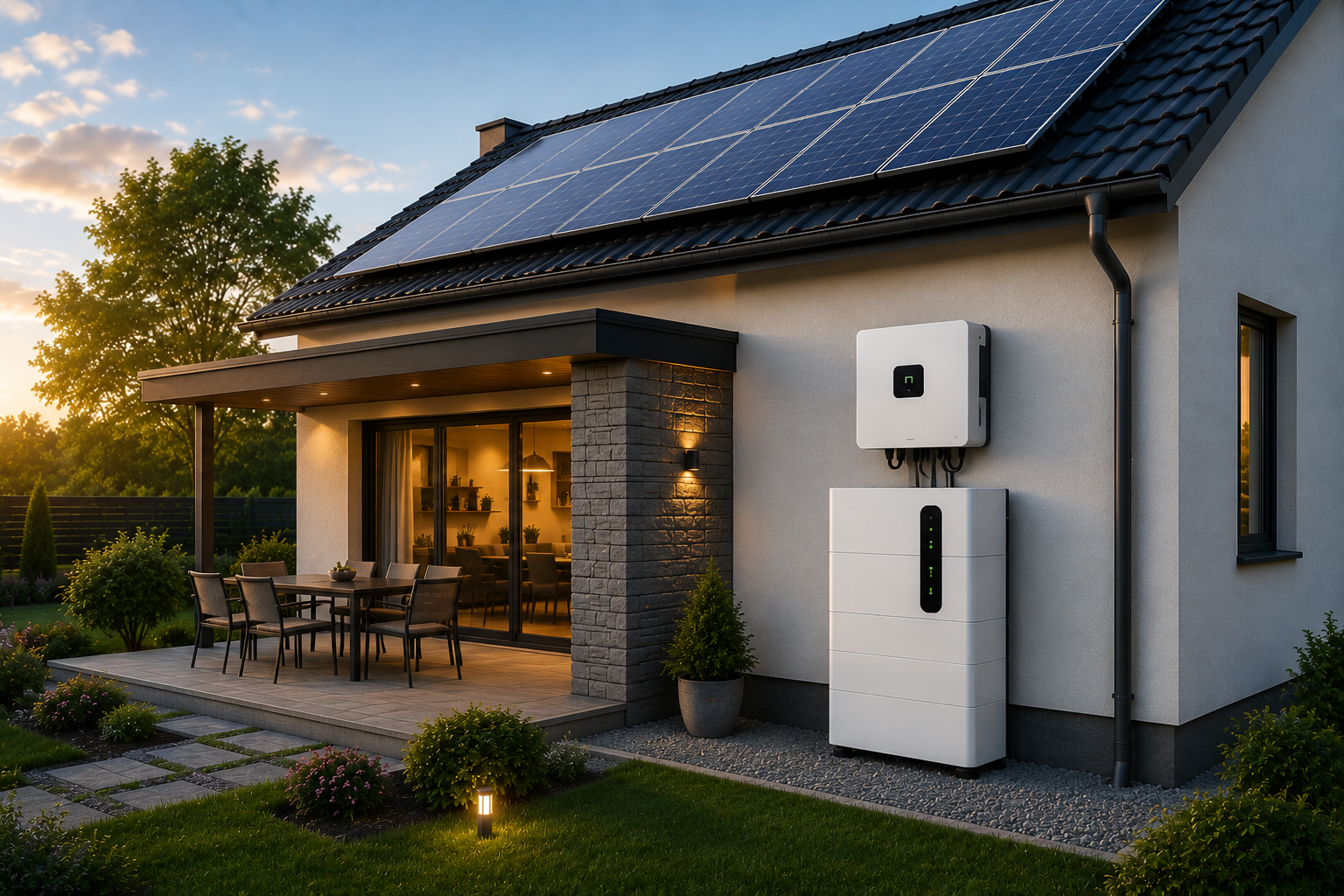 Akkumulátoros energiatárolás szigetüzemű napelemes rendszerhez