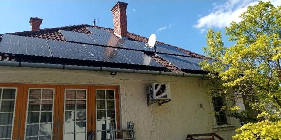 Napelemes rendszer családi házon